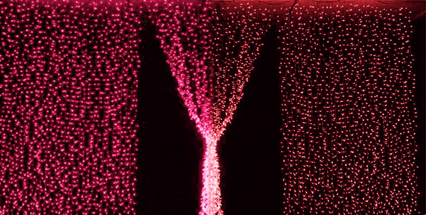 Perdea Lumina Rosu 720LED 2.5x3m IP44